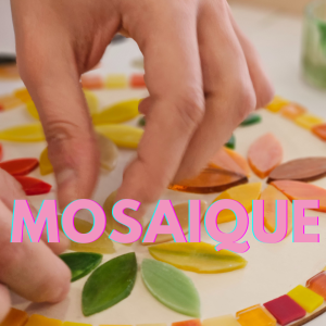 Mosaïque : Numéro de maison ou dessous de verres/plat
