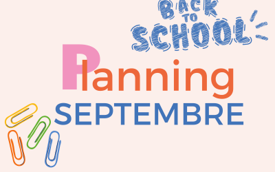 Planning de SEPTEMBRE 2024